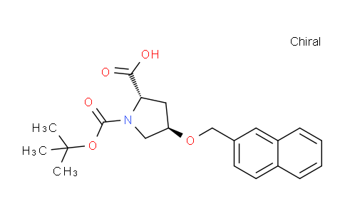 CAS No. 630425-40-0, (2S,4R)-1-(tert-Butoxycarbonyl)-4-(naphthalen-2-ylmethoxy)pyrrolidine-2-carboxylic acid