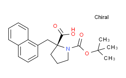 CAS No. 706806-79-3, (R)-1-(tert-butoxycarbonyl)-2-(naphthalen-1-ylmethyl)pyrrolidine-2-carboxylic acid