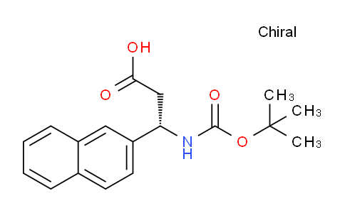 CAS No. 500770-69-4, (S)-3-((tert-butoxycarbonyl)amino)-3-(naphthalen-2-yl)propanoic acid