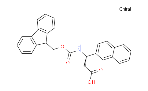 CAS No. 507472-11-9, (S)-3-((((9H-fluoren-9-yl)methoxy)carbonyl)amino)-3-(naphthalen-2-yl)propanoic acid