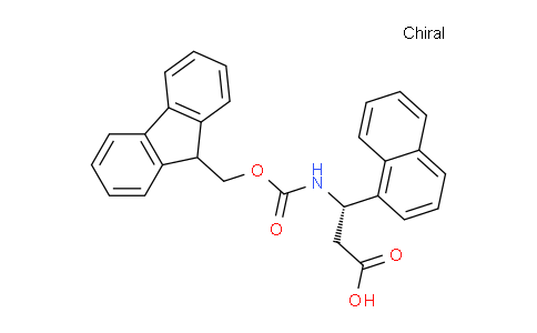 CAS No. 507472-10-8, (S)-3-((((9H-fluoren-9-yl)methoxy)carbonyl)amino)-3-(naphthalen-1-yl)propanoic acid