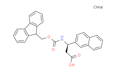 CAS No. 511272-48-3, (R)-3-((((9H-fluoren-9-yl)methoxy)carbonyl)amino)-3-(naphthalen-2-yl)propanoic acid