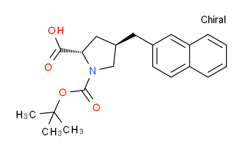 CAS No. 959573-42-3, (2S,4R)-1-(tert-butoxycarbonyl)-4-(naphthalen-2-ylmethyl)pyrrolidine-2-carboxylic acid