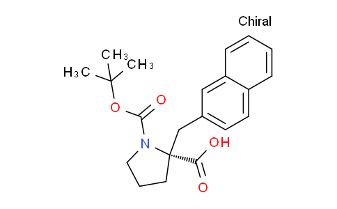 CAS No. 959576-52-4, (R)-1-(tert-butoxycarbonyl)-2-(naphthalen-2-ylmethyl)pyrrolidine-2-carboxylic acid