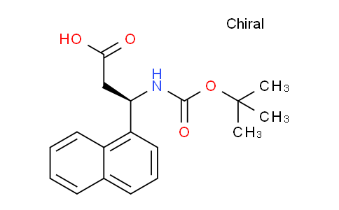 CAS No. 500789-00-4, (R)-3-((tert-butoxycarbonyl)amino)-3-(naphthalen-1-yl)propanoic acid