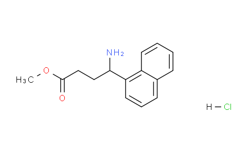 CAS No. 811842-01-0, 4-Amino-4-naphthalen-1-ylbutyric acid methyl ester hydrochloride