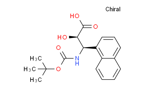 CAS No. 1217753-28-0, (2R,3R)-3-((tert-butoxycarbonyl)amino)-2-hydroxy-3-(naphthalen-1-yl)propanoic acid