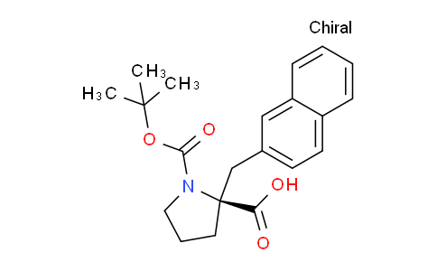 CAS No. 1217648-30-0, (S)-1-(tert-butoxycarbonyl)-2-(naphthalen-2-ylmethyl)pyrrolidine-2-carboxylic acid