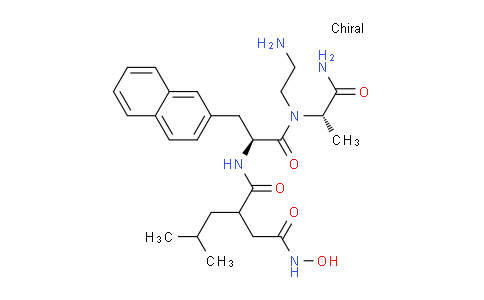 CAS No. 171235-71-5, N1-((S)-1-(((S)-1-amino-1-oxopropan-2-yl)(2-aminoethyl)amino)-3-(naphthalen-2-yl)-1-oxopropan-2-yl)-N4-hydroxy-2-isobutylsuccinamide