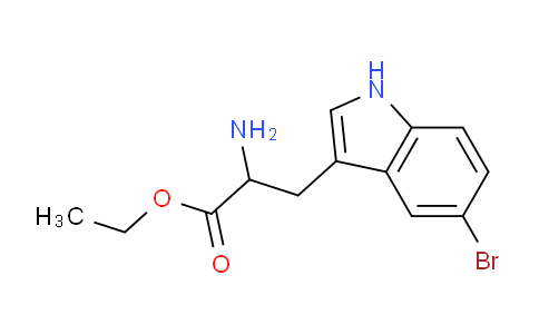 CAS No. 133766-36-6, ethyl 2-amino-3-(5-bromo-1H-indol-3-yl)propanoate