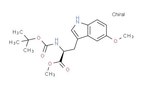 CAS No. 1235346-28-7, (S)-Methyl 2-((tert-butoxycarbonyl)amino)-3-(5-methoxy-1H-indol-3-yl)propanoate