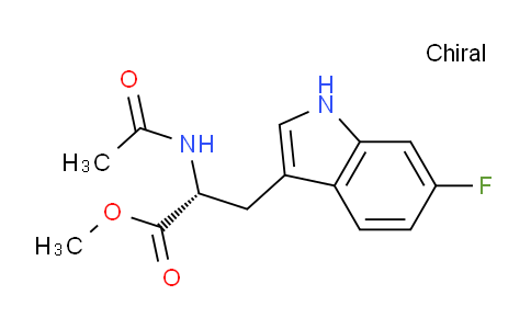 CAS No. 1234842-62-6, (R)-Methyl 2-acetamido-3-(6-fluoro-1H-indol-3-yl)propanoate