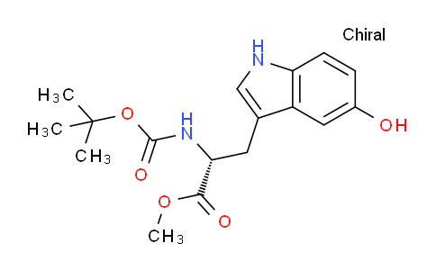 CAS No. 1234880-33-1, (R)-Methyl 2-((tert-butoxycarbonyl)amino)-3-(5-hydroxy-1H-indol-3-yl)propanoate