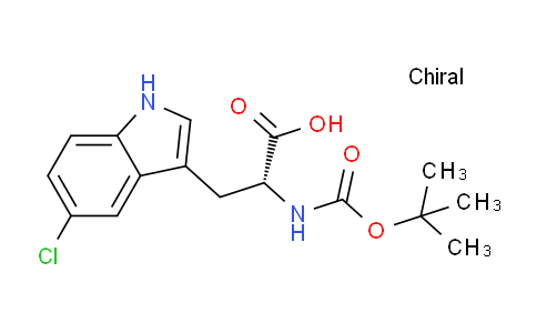 CAS No. 114903-31-0, (R)-2-((tert-butoxycarbonyl)amino)-3-(5-chloro-1H-indol-3-yl)propanoic acid
