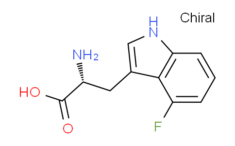CAS No. 110221-04-0, (R)-2-amino-3-(4-fluoro-1H-indol-3-yl)propanoic acid