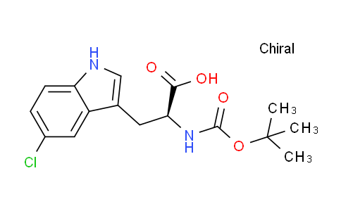 CAS No. 114873-08-4, (S)-2-((tert-Butoxycarbonyl)amino)-3-(5-chloro-1H-indol-3-yl)propanoic acid