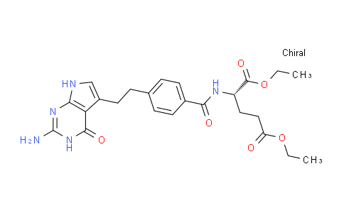 CAS No. 146943-43-3, diethyl (4-(2-(2-amino-4-oxo-4,7-dihydro-3H-pyrrolo[2,3-d]pyrimidin-5-yl)ethyl)benzoyl)-L-glutamate