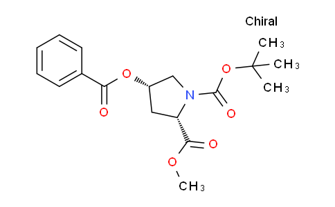 CAS No. 121147-94-2, (2S,4S)-1-tert-Butyl 2-methyl 4-(benzoyloxy)pyrrolidine-1,2-dicarboxylate