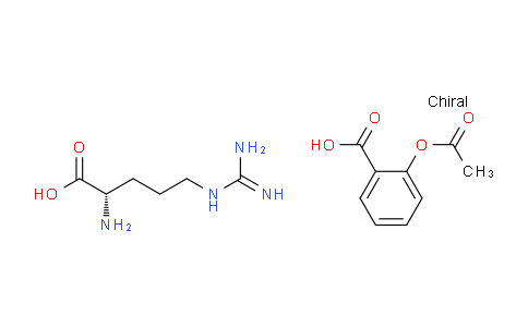 CAS No. 37466-21-0, (S)-2-Amino-5-guanidinopentanoic acid compoundwith 2-acetoxybenzoic acid (1:1)