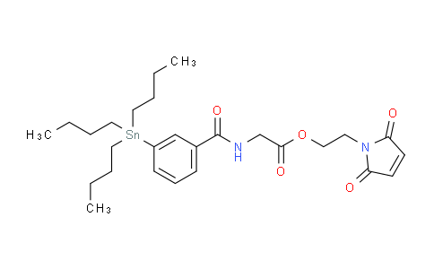 CAS No. 158745-44-9, 2-(2,5-dioxo-2,5-dihydro-1H-pyrrol-1-yl)ethyl (3-(tributylstannyl)benzoyl)glycinate