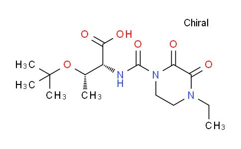 CAS No. 79276-23-6, (2R,3S)-3-(tert-Butoxy)-2-(4-ethyl-2,3-dioxopiperazine-1-carboxamido)butanoic acid