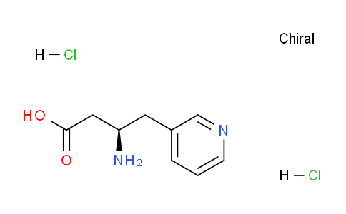 CAS No. 269396-64-7, (R)-3-amino-4-(pyridin-3-yl)butanoic acid dihydrochloride