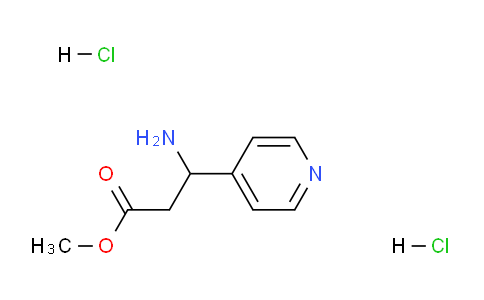 CAS No. 1369501-61-0, methyl 3-amino-3-(pyridin-4-yl)propanoate dihydrochloride