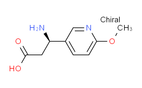 CAS No. 712321-46-5, (R)-3-amino-3-(6-methoxypyridin-3-yl)propanoic acid