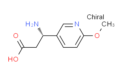 CAS No. 877119-70-5, (S)-3-amino-3-(6-methoxypyridin-3-yl)propanoic acid