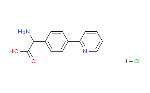 CAS No. 1135818-89-1, 2-Amino-2-(4-(pyridin-2-yl)phenyl)acetic acid hydrochloride