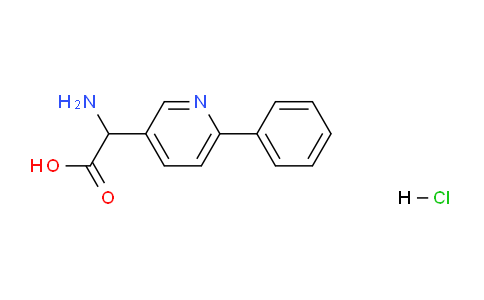 CAS No. 1134915-37-9, 2-Amino-2-(6-phenylpyridin-3-yl)acetic acid hydrochloride