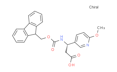 CAS No. 1217771-73-7, (S)-3-((((9H-fluoren-9-yl)methoxy)carbonyl)amino)-3-(6-methoxypyridin-3-yl)propanoic acid