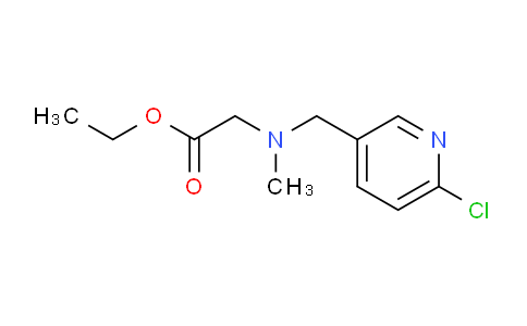 CAS No. 1250896-23-1, Ethyl 2-(((6-chloropyridin-3-yl)methyl)(methyl)amino)acetate