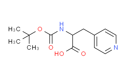CAS No. 33814-94-7, 2-{[(tert-Butoxy)carbonyl]amino}-3-(pyridin-4-yl)-propanoic acid