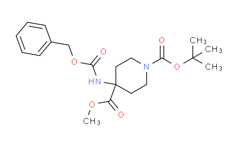 CAS No. 392331-67-8, 1-tert-Butyl 4-methyl 4-(((benzyloxy)carbonyl)amino)piperidine-1,4-dicarboxylate