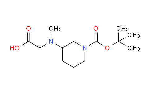 CAS No. 1353963-16-2, 2-((1-(tert-Butoxycarbonyl)piperidin-3-yl)(methyl)amino)acetic acid