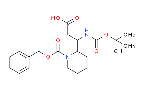 CAS No. 886362-34-1, 3-(1-((Benzyloxy)carbonyl)piperidin-2-yl)-3-((tert-butoxycarbonyl)amino)propanoic acid