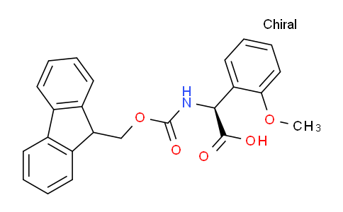 CAS No. 1176648-58-0, (S)-2-((((9H-fluoren-9-yl)methoxy)carbonyl)amino)-2-(2-methoxyphenyl)acetic acid