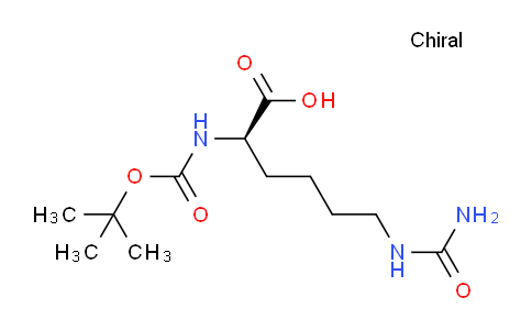 CAS No. 121080-97-5, N2-(tert-butoxycarbonyl)-N6-carbamoyl-D-lysine