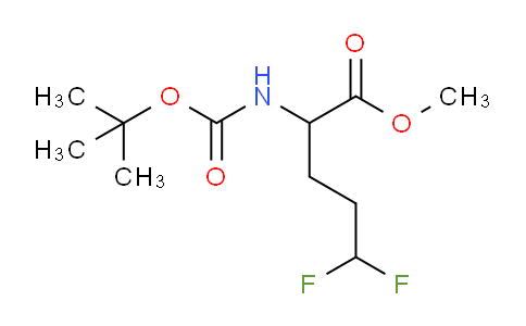 CAS No. 1260640-64-9, methyl 2-((tert-butoxycarbonyl)amino)-5,5-difluoropentanoate
