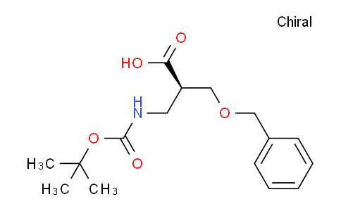 CAS No. 1287146-61-5, (R)-3-(benzyloxy)-2-(((tert-butoxycarbonyl)amino)methyl)propanoic acid