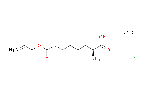 CAS No. 147529-99-5, (S)-6-(((Allyloxy)carbonyl)amino)-2-aminohexanoic acid hydrochloride