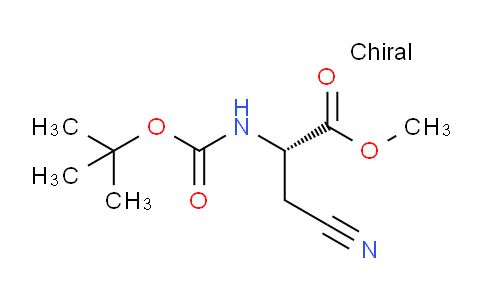 CAS No. 147091-70-1, (S)-Methyl 2-((tert-butoxycarbonyl)amino)-3-cyanopropanoate