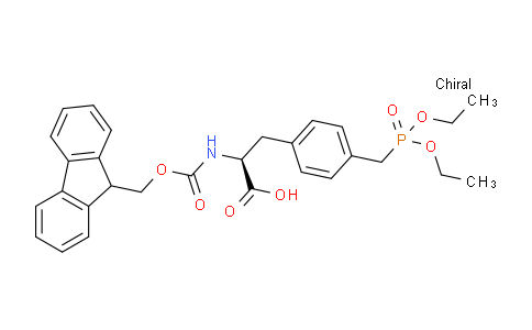 CAS No. 160253-13-4, (S)-2-((((9H-fluoren-9-yl)methoxy)carbonyl)amino)-3-(4-((diethoxyphosphoryl)methyl)phenyl)propanoic acid