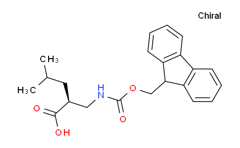 CAS No. 193887-45-5, (S)-2-(((((9H-Fluoren-9-yl)methoxy)carbonyl)amino)methyl)-4-methylpentanoic acid