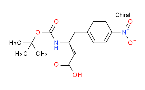 CAS No. 219297-12-8, Boc-(R)-3-amino-4-(4-nitrophenyl)-butyric acid