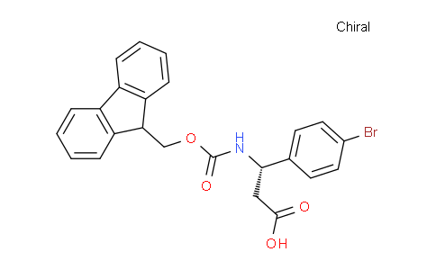 CAS No. 220497-68-7, (S)-3-((((9H-Fluoren-9-yl)methoxy)carbonyl)amino)-3-(4-bromophenyl)propanoic acid