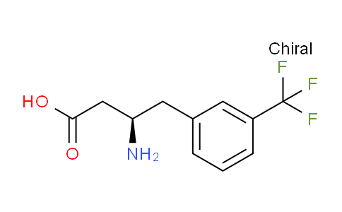 CAS No. 269726-73-0, (R)-3-amino-4-(3-(trifluoromethyl)phenyl)butanoic acid