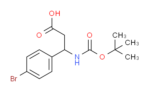 CAS No. 282524-86-1, 3-(4-Bromophenyl)-3-[(tert-butoxycarbonyl)amino]-propanoic acid