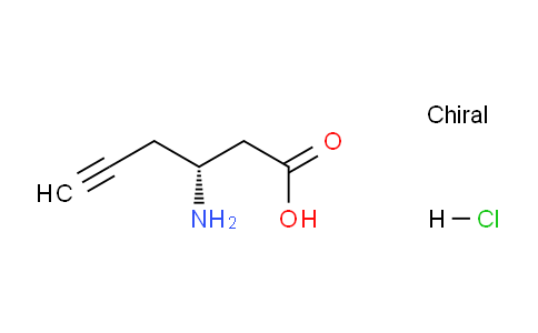 CAS No. 332064-87-6, (R)-3-aminohex-5-ynoic acid hydrochloride